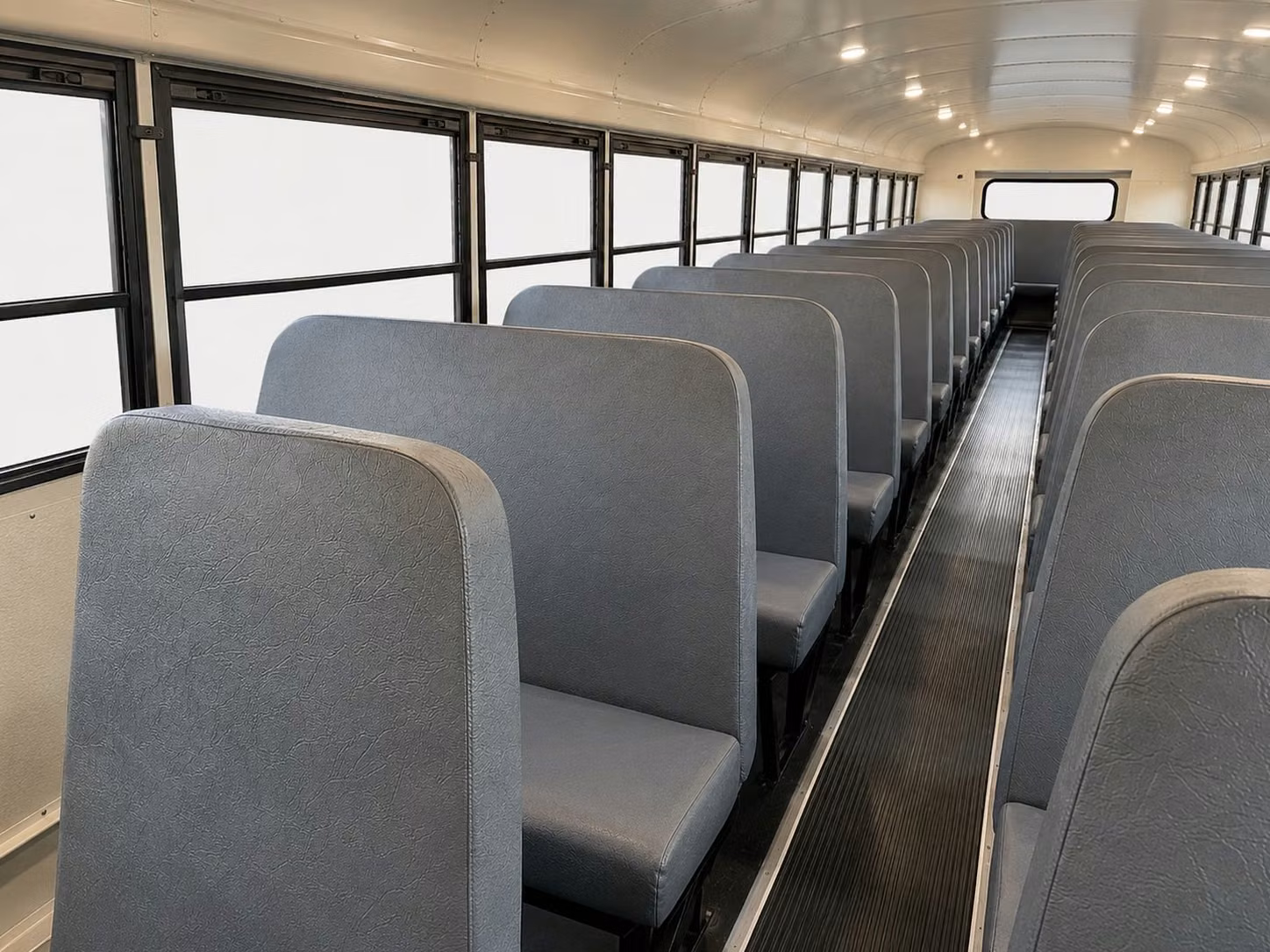 school bus inside